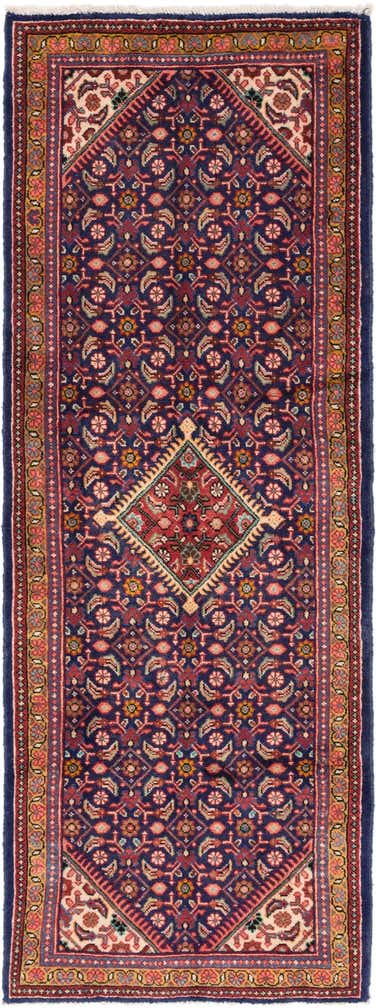 3' 8 x 10' 6 Hand Knotted Farahan Persian Wool Runner Rug