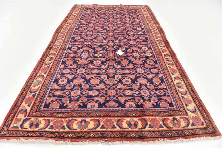 5' 7 x 10' 3 Hand Knotted Farahan Persian Wool Runner Rug