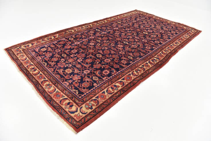 Detail image of 5' 7 x 10' 3 Hand Knotted Farahan Persian Wool Runner Rug