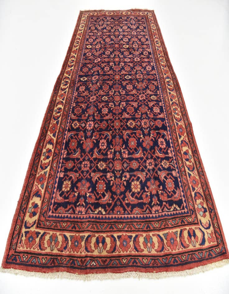 Detail image of 5' 7 x 10' 3  Hand Knotted Farahan Persian Wool Runner Rug