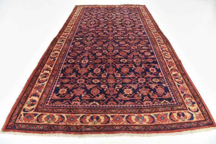 5' 7 x 10' 3 Hand Knotted Farahan Persian Wool Runner Rug