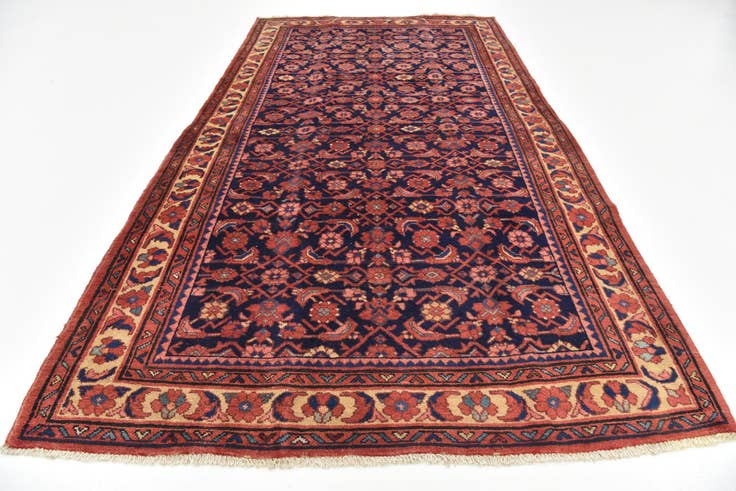 Detail image of 5' 7 x 10' 3 Hand Knotted Farahan Persian Wool Runner Rug
