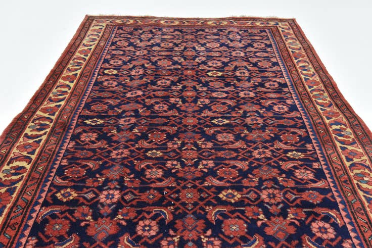 Detail image of 5' 7 x 10' 3 Hand Knotted Farahan Persian Wool Runner Rug
