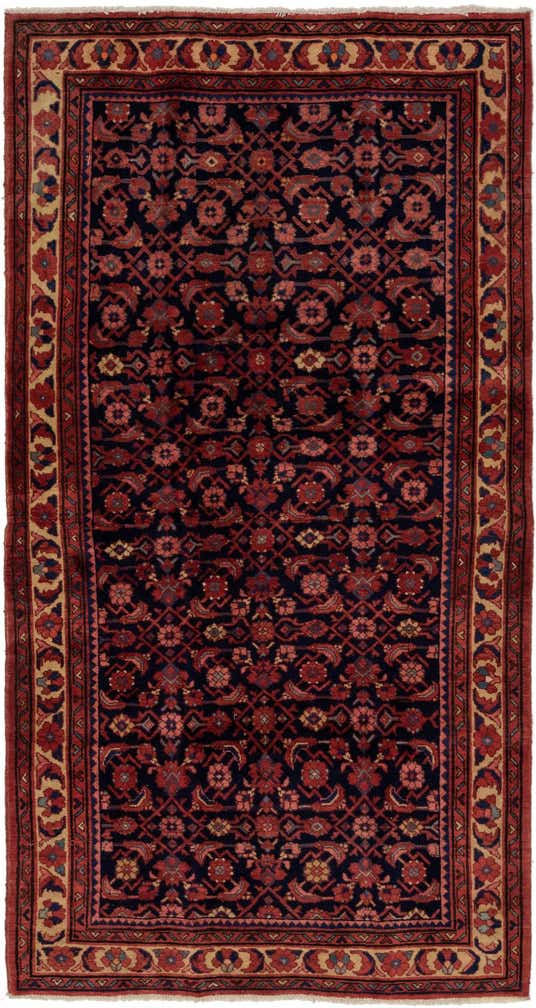 5' 7 x 10' 3 Hand Knotted Farahan Persian Wool Runner Rug