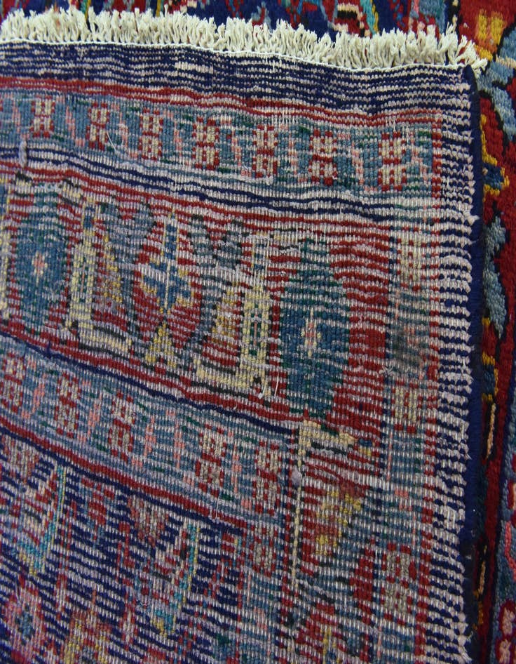 Detail image of 3' 10 x 9' 7  Hand Knotted Farahan Persian Wool Runner Rug