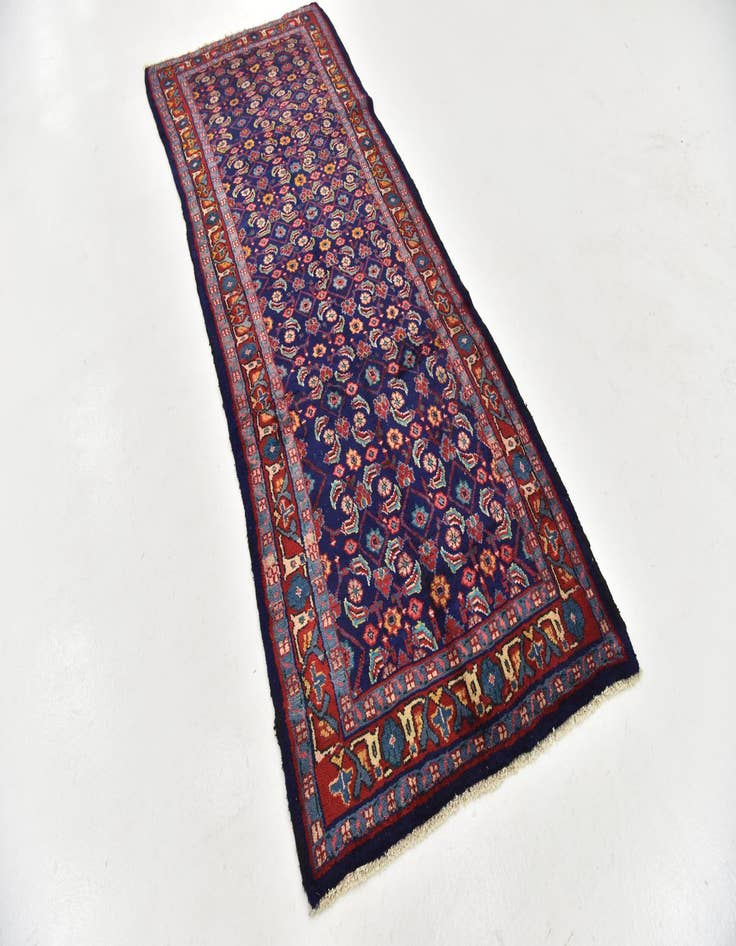 Detail image of 3' 10 x 9' 7  Hand Knotted Farahan Persian Wool Runner Rug