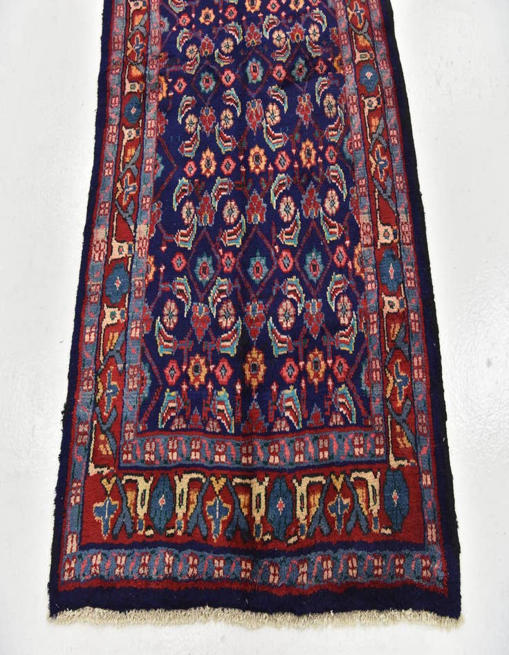 Detail image of 3' 10 x 9' 7  Hand Knotted Farahan Persian Wool Runner Rug