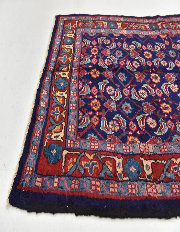 Detail image of 3' 10 x 9' 7  Hand Knotted Farahan Persian Wool Runner Rug