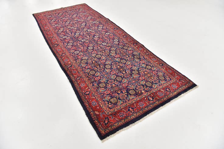 Detail image of 4' 5 x 10' 7 Hand Knotted Farahan Persian Wool Runner Rug