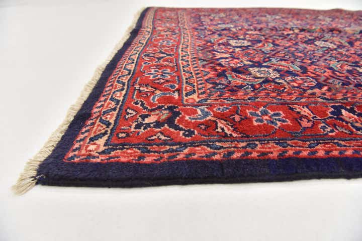 4' 5 x 10' 7 Hand Knotted Farahan Persian Wool Runner Rug