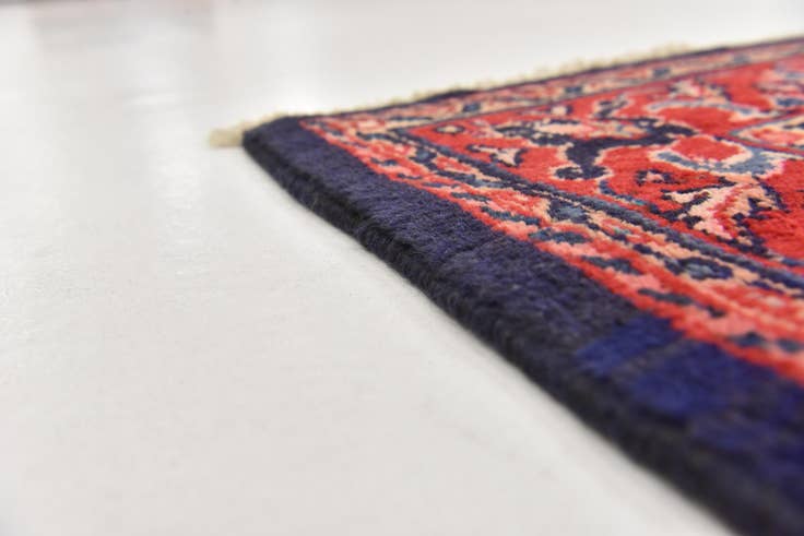 Detail image of 4' 5 x 10' 7 Hand Knotted Farahan Persian Wool Runner Rug