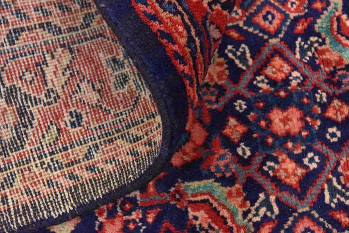 4' 5 x 10' 7 Hand Knotted Farahan Persian Wool Runner Rug