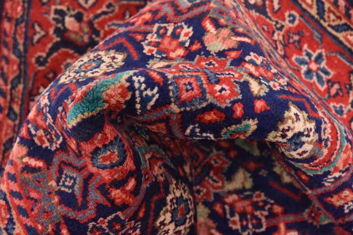 4' 5 x 10' 7 Hand Knotted Farahan Persian Wool Runner Rug