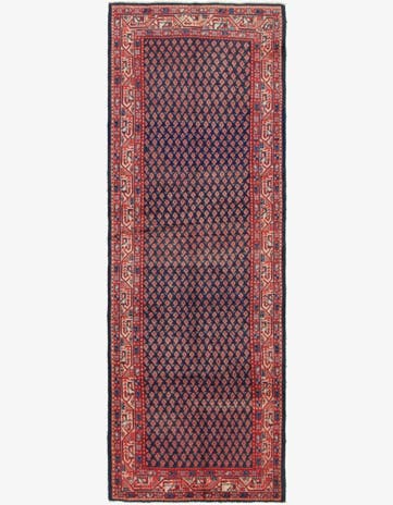 3' 5 x 10' 2 Hand Knotted Farahan Persian Wool Runner Rug