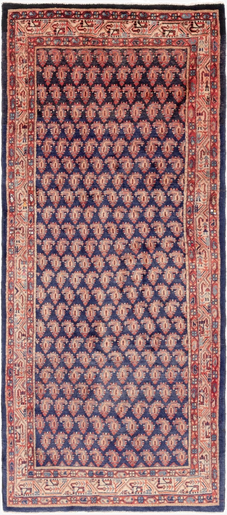 4' 5 x 10' 7 Farahan Wool Runner Rug