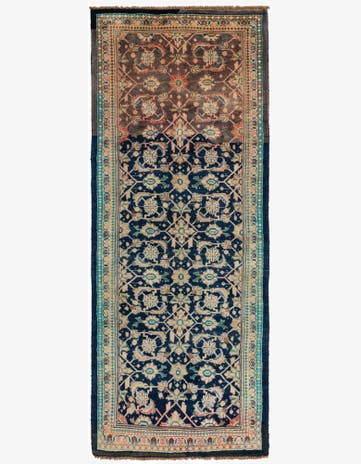 4' x 10' 5 Hand Knotted Farahan Persian Wool Runner Rug