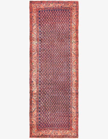 3' 5 x 9' 9 Hand Knotted Farahan Persian Wool Runner Rug