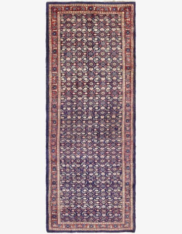 3' 8 x 10' 5 Hand Knotted Farahan Persian Wool Runner Rug