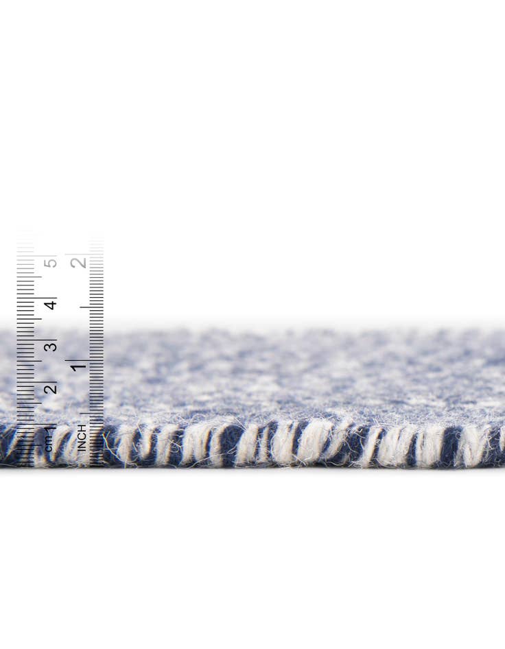 Detail image of 2' x 6' 1 Hand Woven Geo Trellis Flatweave Runner Rug