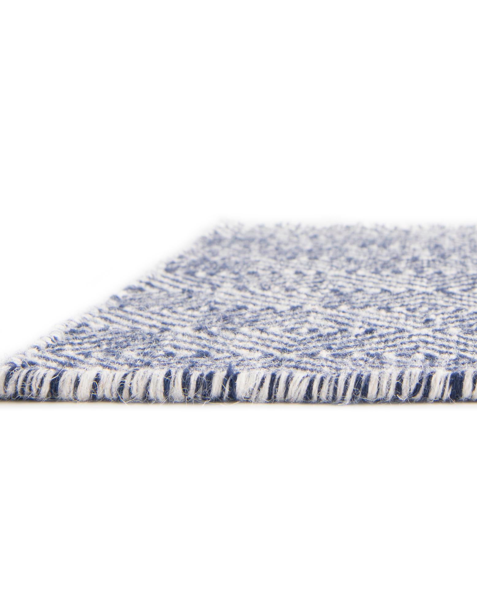 2' x 8' Hand Woven Geo Trellis Flatweave Runner Rug