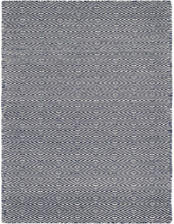 Detail image of 2' x 8' Hand Woven Geo Trellis Flatweave Runner Rug