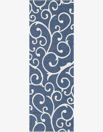 Navy Blue Georgia Runner Rug