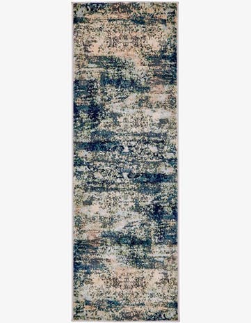 Navy Blue Gossamer Runner Rug