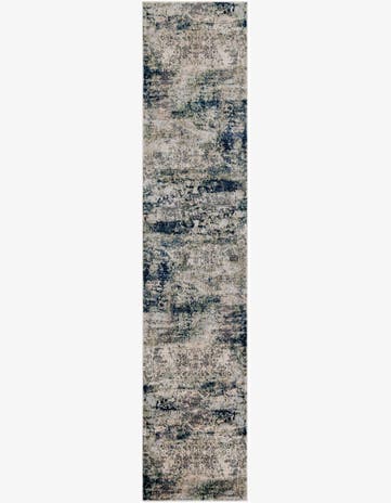 Navy Blue Gossamer Runner Rug