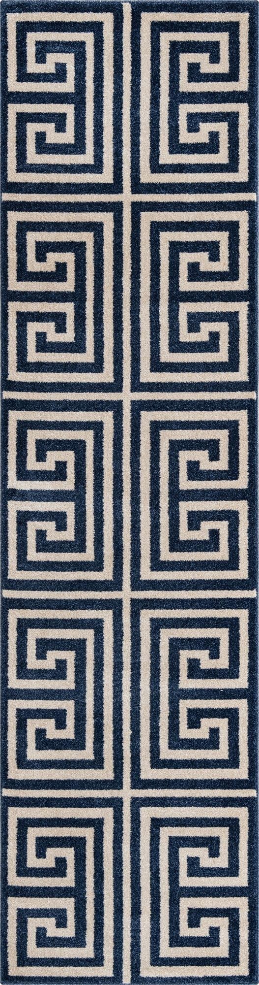 2' 7 x 10' Greek Key Runner Rug