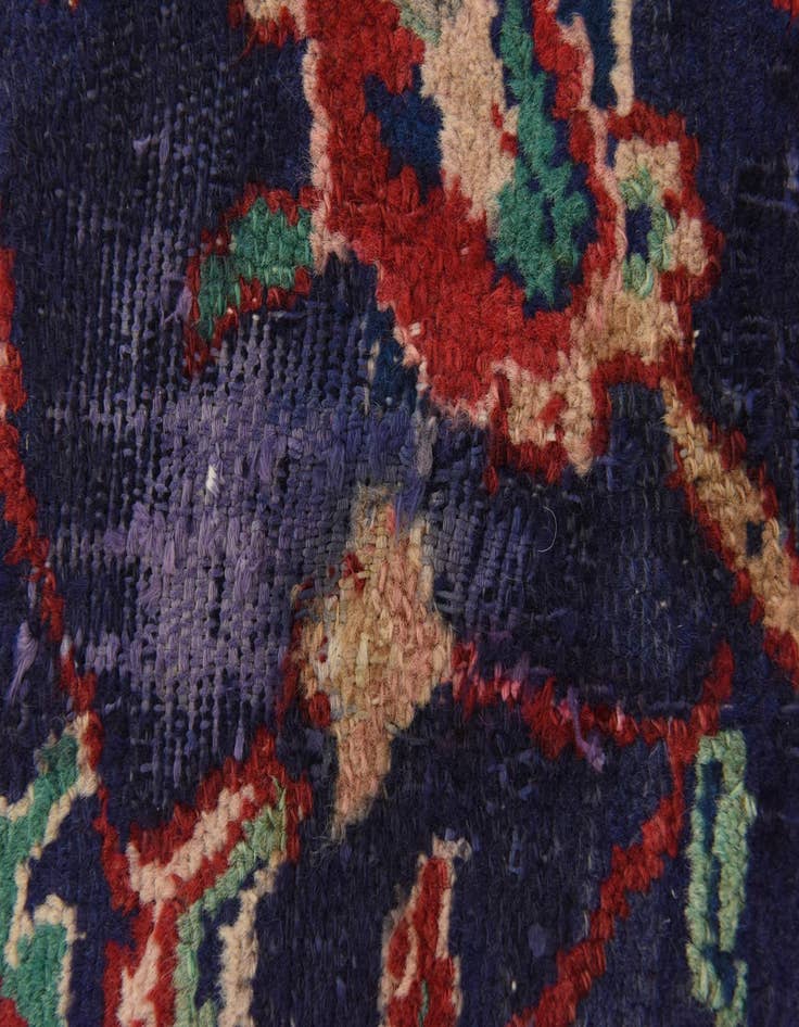 Detail image of 3' 5 x 11' 1  Hand Knotted Hamedan Persian Wool Runner Rug