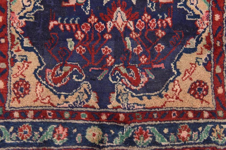 Detail image of 105cm x 340cm anudado a mano Hamedan Alfombra Persa Lana Pasillera