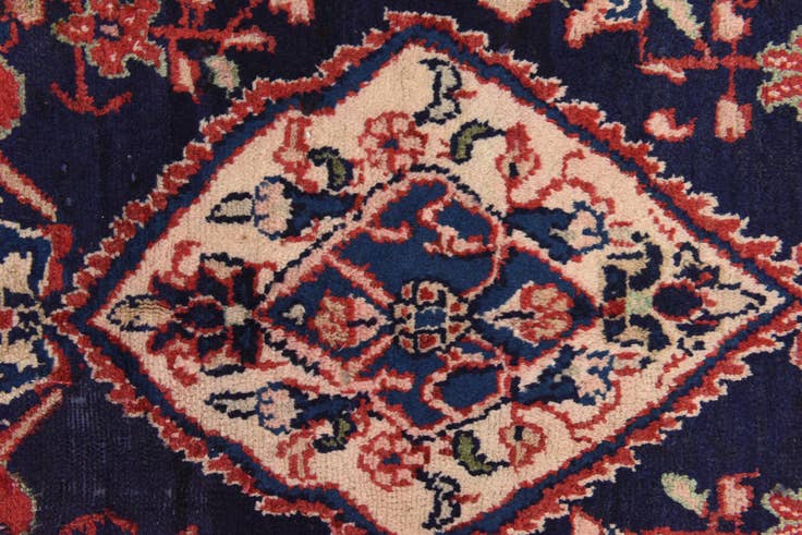 Detail image of 105cm x 340cm anudado a mano Hamedan Alfombra Persa Lana Pasillera