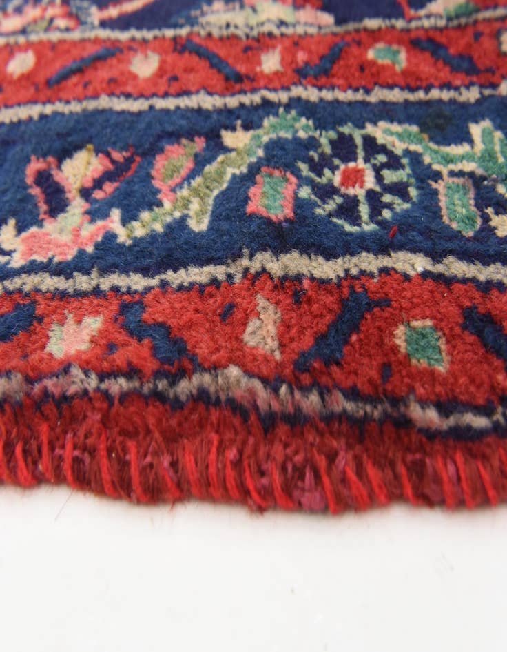 Detail image of 3' 5 x 11' 1  Hand Knotted Hamedan Persian Wool Runner Rug