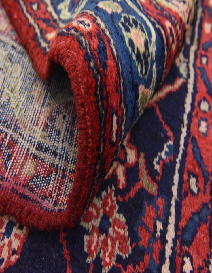 Detail image of 3' 5 x 11' 1  Hand Knotted Hamedan Persian Wool Runner Rug