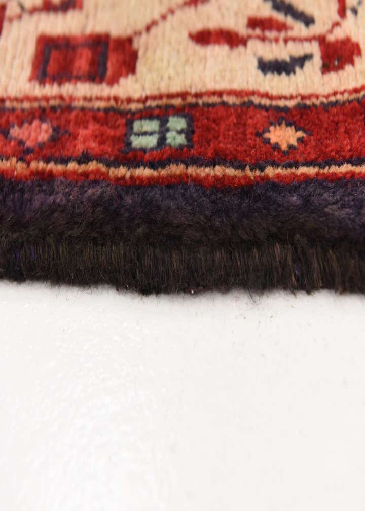 4' 3 x 11' 1 Hand Knotted Hamedan Persian Wool Runner Rug