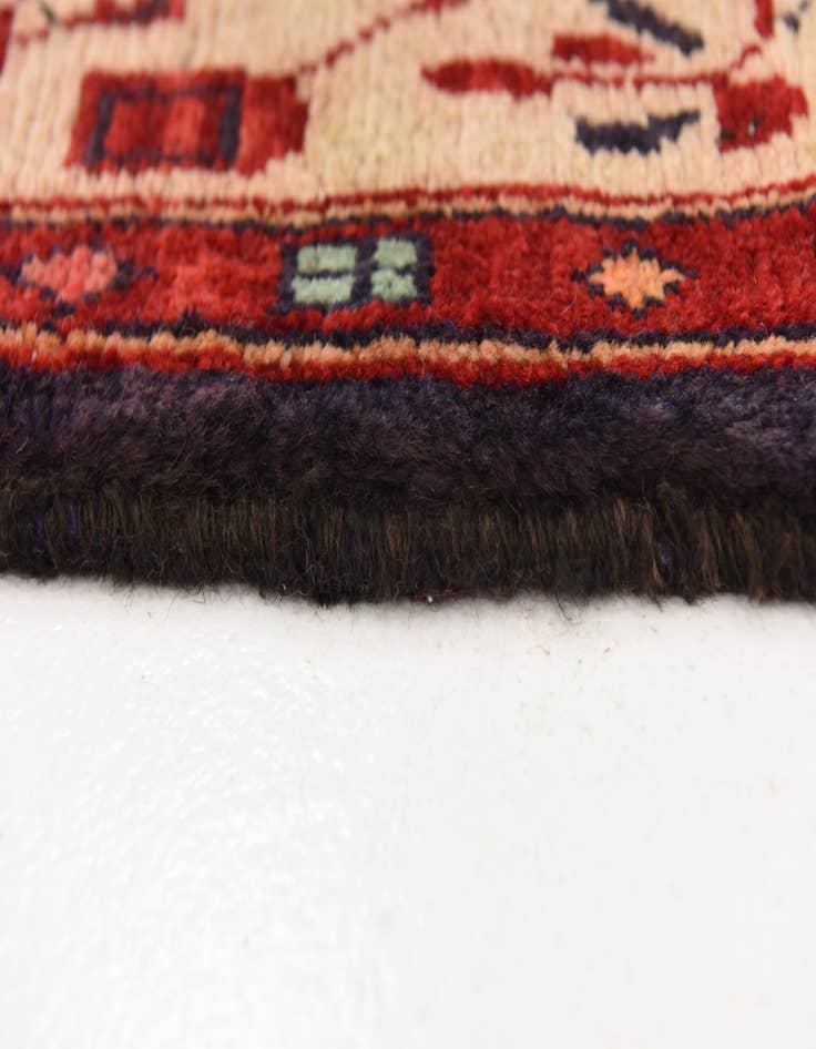 Detail image of 4' 3 x 11' 1  Hand Knotted Hamedan Persian Wool Runner Rug
