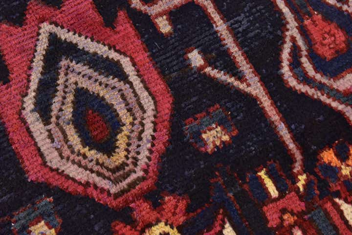 3' 6 x 10' 3 Hand Knotted Hamedan Persian Wool Runner Rug