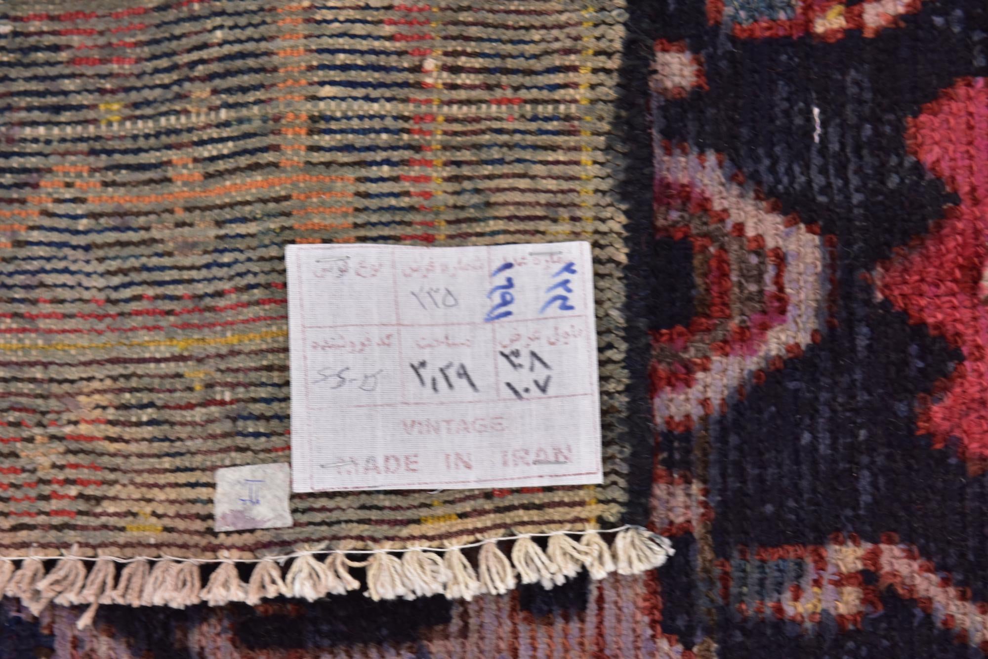 105cm x 310cm Hand Knotted Hamedan Persian Wool Runner Rug