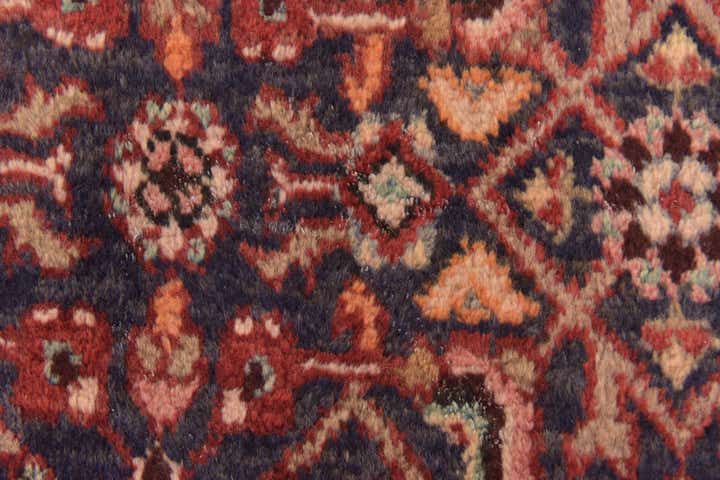 3' 7 x 10' 8 Hand Knotted Hamedan Persian Wool Runner Rug