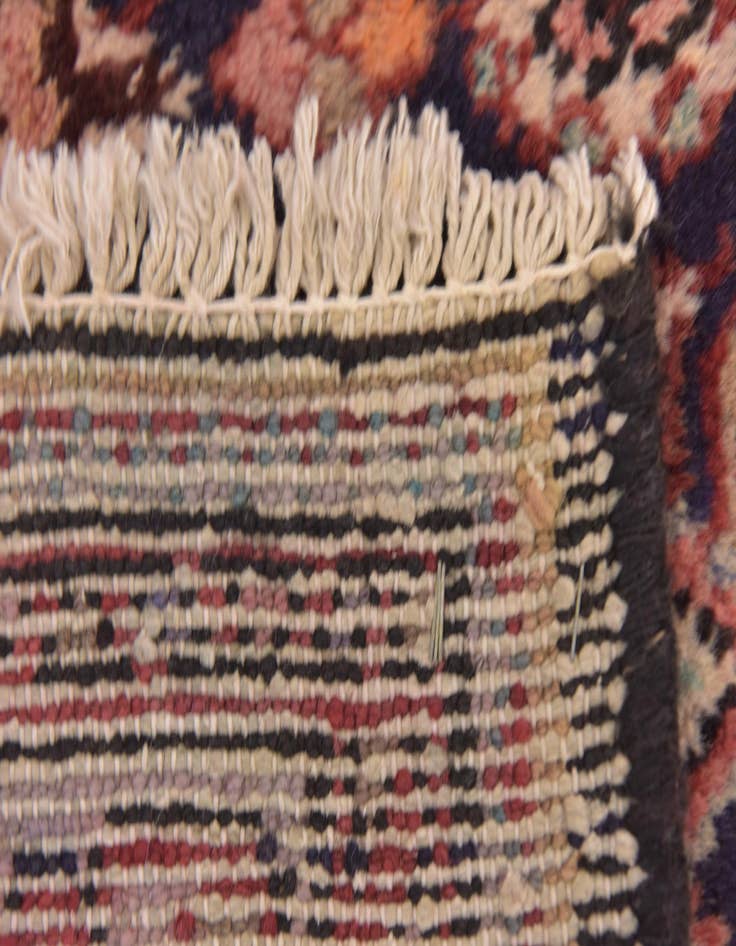 Detail image of 3' 7 x 10' 8  Hand Knotted Hamedan Persian Wool Runner Rug