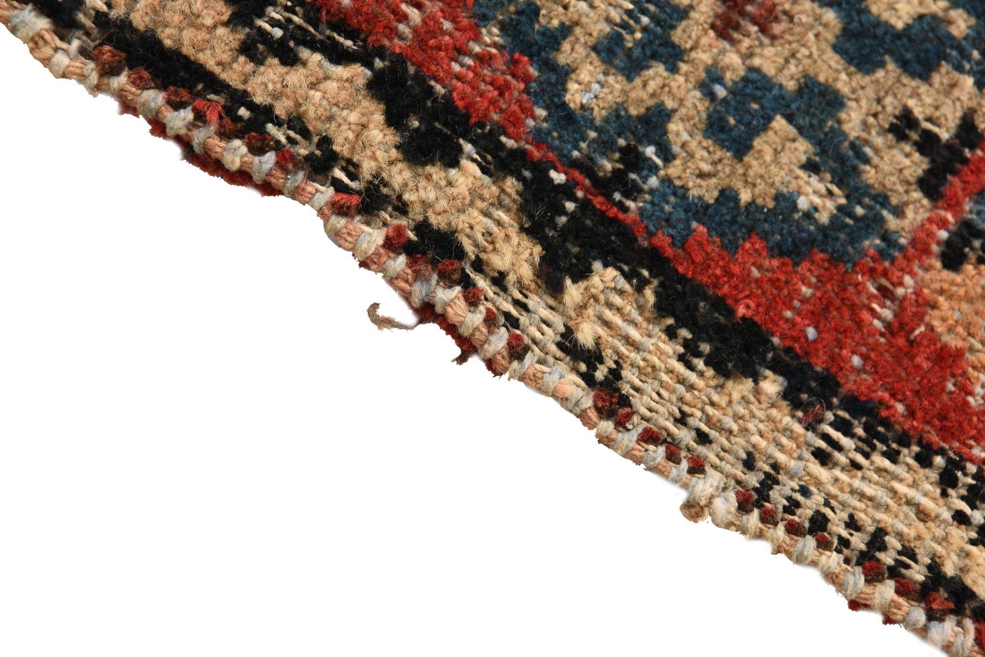 4' 4 x 9' 8 Hand Knotted Hamedan Persian Wool Runner Rug