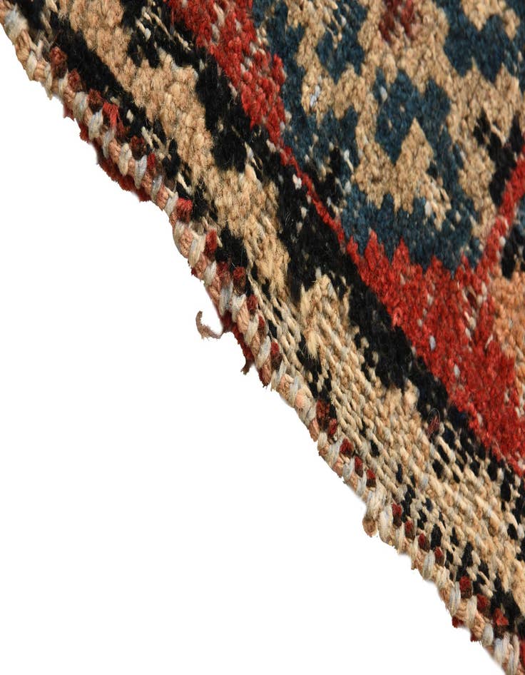 Detail image of 4' 4 x 9' 8  Hand Knotted Hamedan Persian Wool Runner Rug