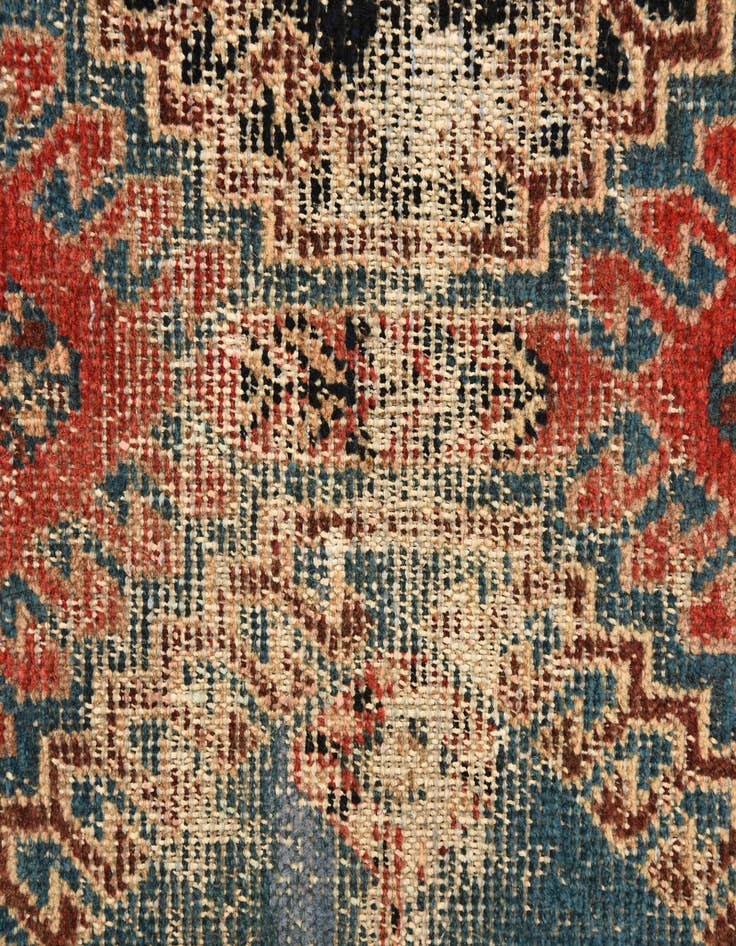 Detail image of 4' 4 x 9' 8  Hand Knotted Hamedan Persian Wool Runner Rug