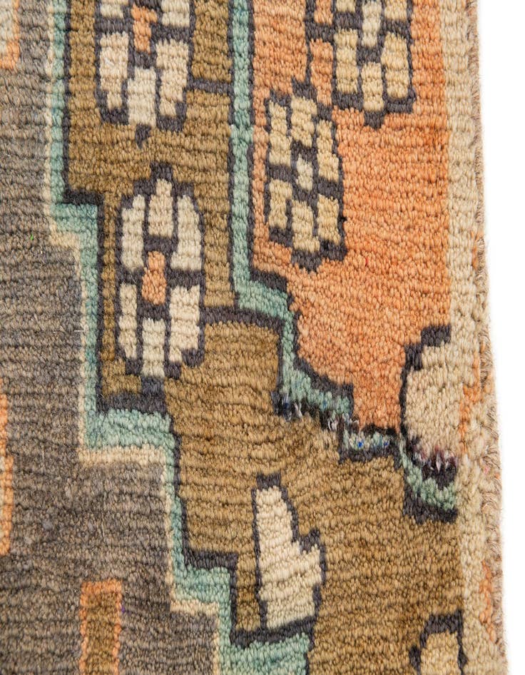 Detail image of 3' 4 x 9' 10  Hand Knotted Hamedan Persian Wool Runner Rug