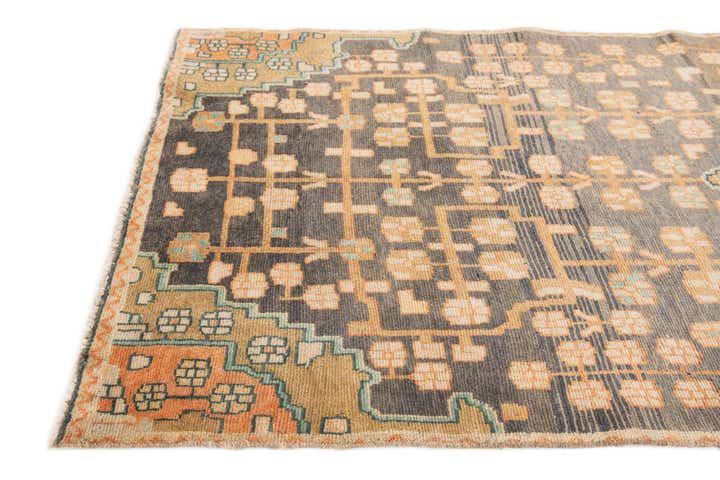 3' 4 x 9' 10 Hand Knotted Hamedan Persian Wool Runner Rug
