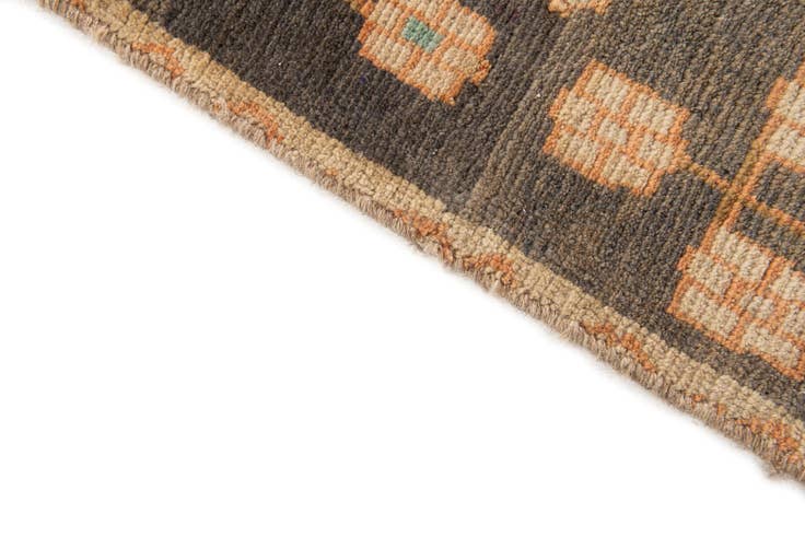 Detail image of 3' 4 x 9' 10 Hand Knotted Hamedan Persian Wool Runner Rug