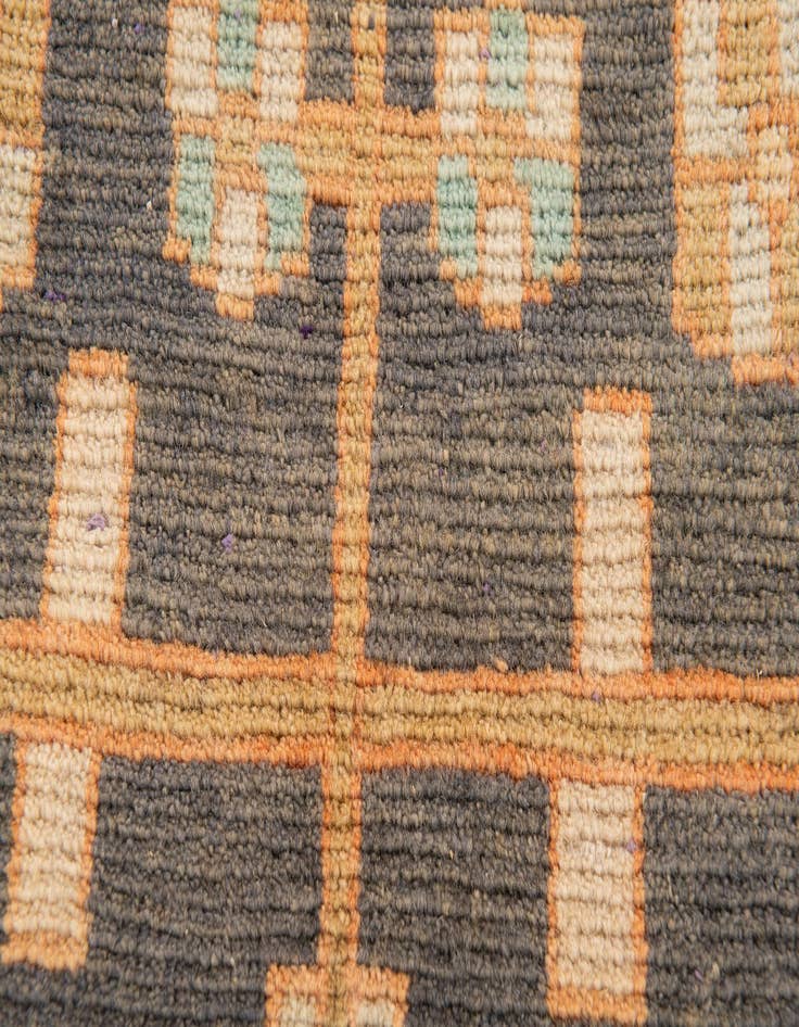 Detail image of 3' 4 x 9' 10  Hand Knotted Hamedan Persian Wool Runner Rug