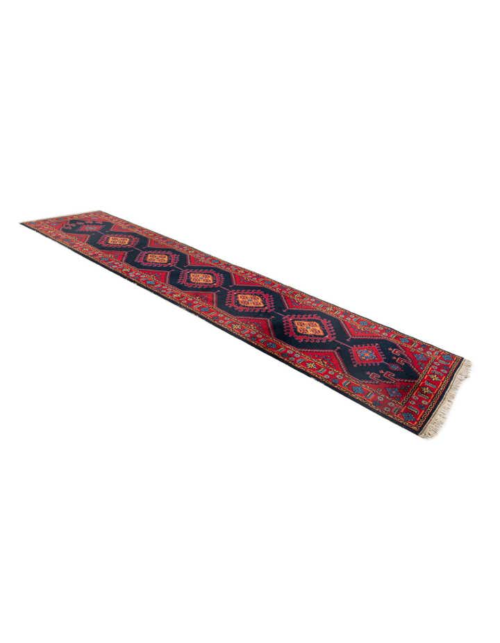 2' 10 x 12' 2 Hand Knotted Hamedan Persian Wool Runner Rug
