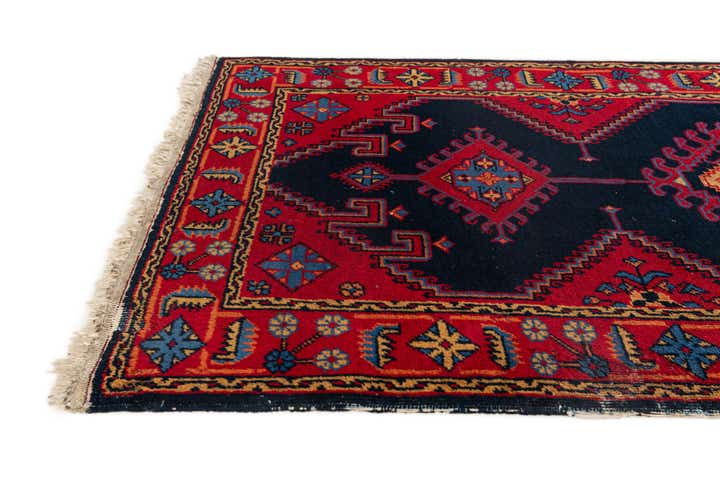 2' 10 x 12' 2 Hand Knotted Hamedan Persian Wool Runner Rug