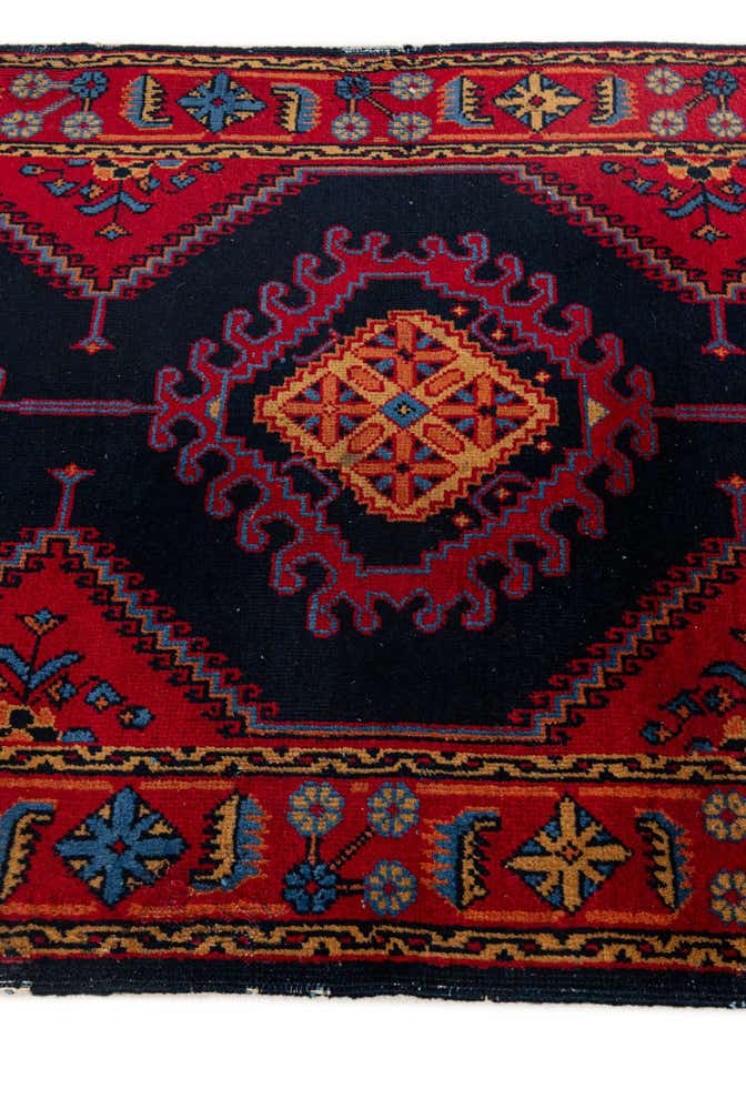 2' 10 x 12' 2 Hand Knotted Hamedan Persian Wool Runner Rug